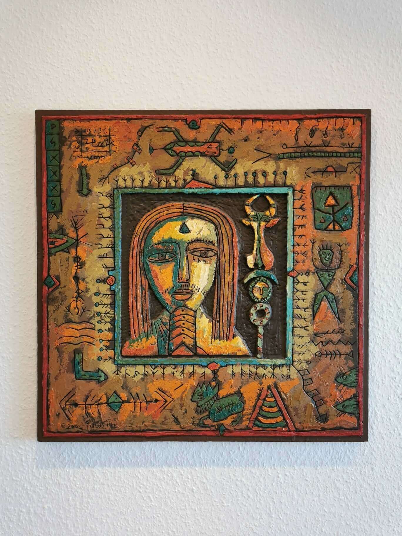 Jordanian, Iraq, Egyptian, Artwork, Oilpainting, Mixed Media, Oriental Art, Oriental Painting, Babylon, Eyad Al-Masri, AlMasri, Jordanian Art, Mesopotamia