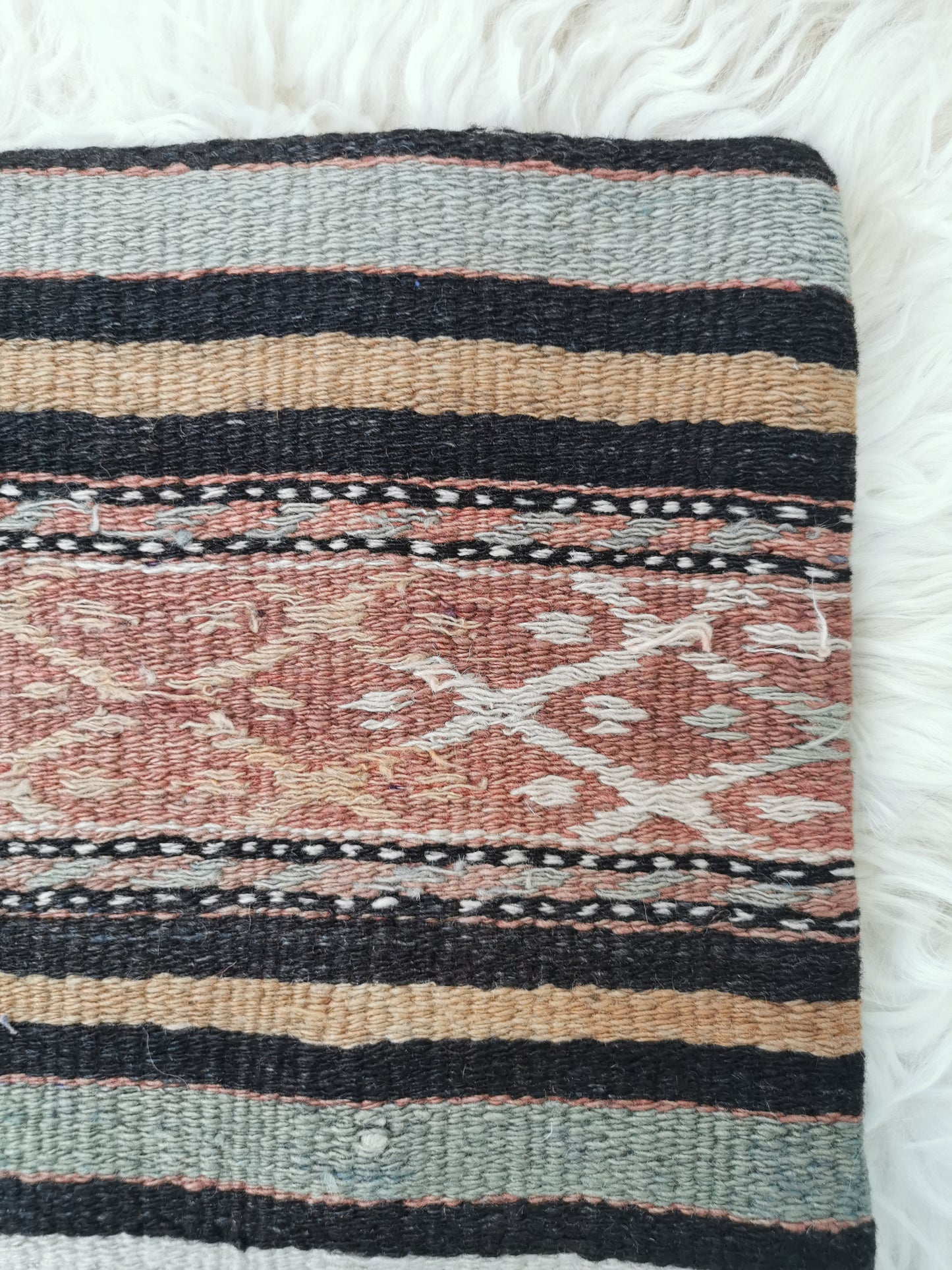Kilim Pillow Cover Vintage, Bohemian Kilim Rugs Pillow Case, Decorative Square Kilim Sofa Cushion Case, Boho Vintage Home Decor