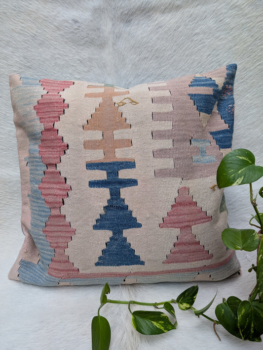 Kilim Pillow Cover Vintage, Bohemian Kilim Rugs Pillow Case, Decorative Square Kilim Sofa Cushion Case, Boho Vintage Home Decor