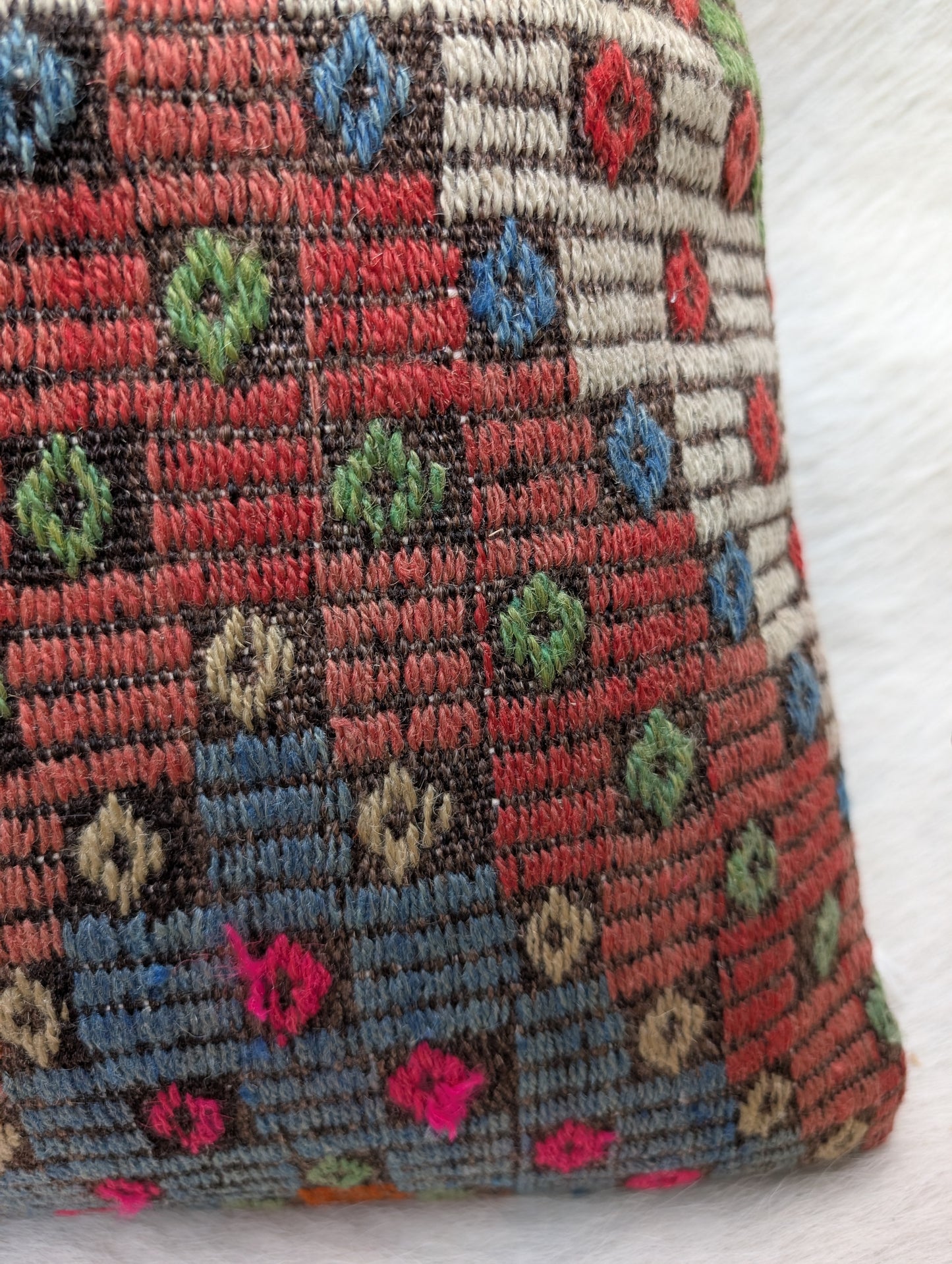Kelim Kissenbezug Vintage, Boho Kelim Teppiche Kissenbezug, dekorativer quadratischer Kelim Sofakissenbezug, Boho Vintage Home Decor