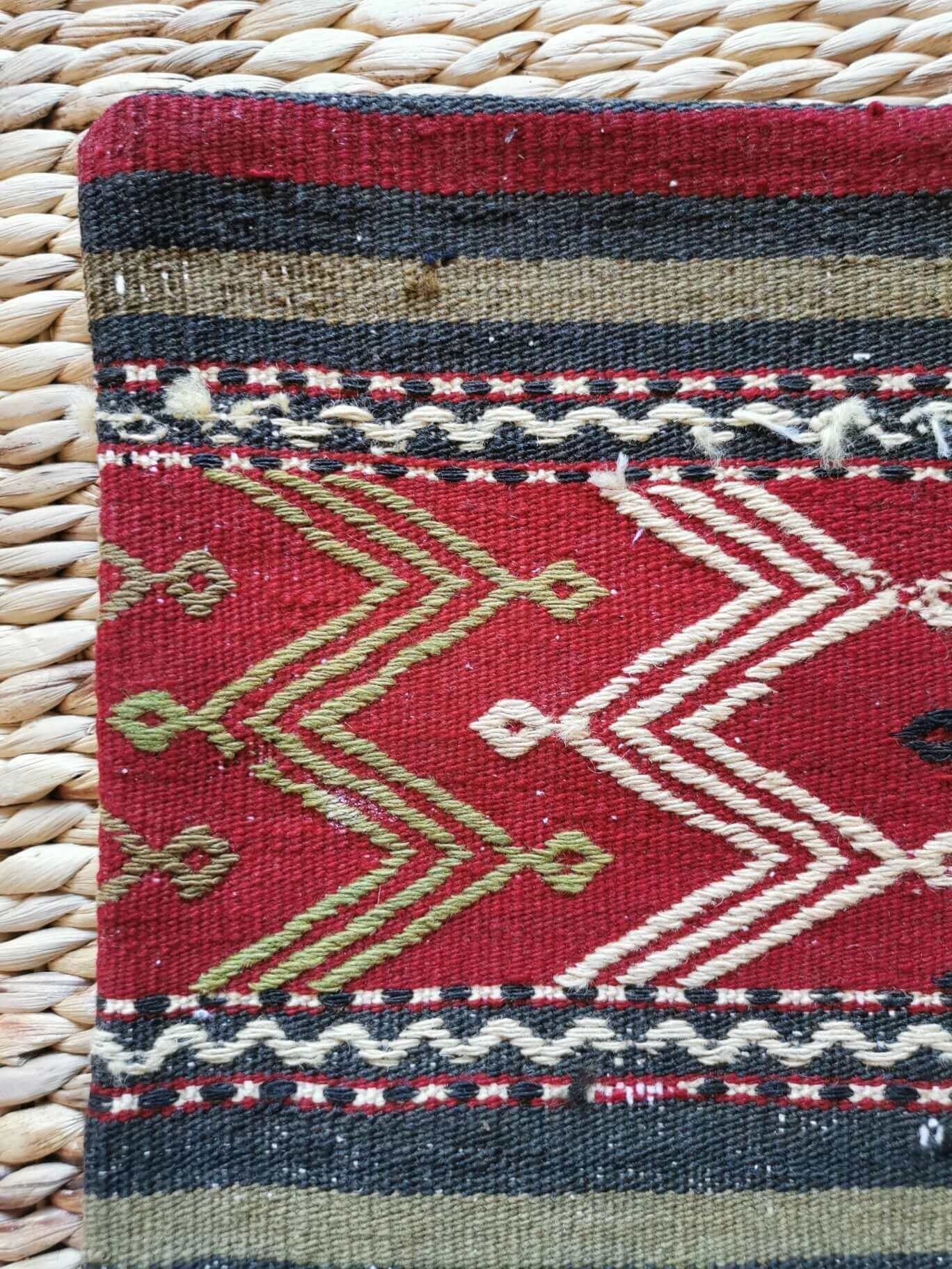 Kilim Pillow Cover, Turkey, old, unique, vintage, Kelim, Kelimkissen, Kissenhülle, pillow case, boho, eclectic, arabic design, Turkish, Anatolian