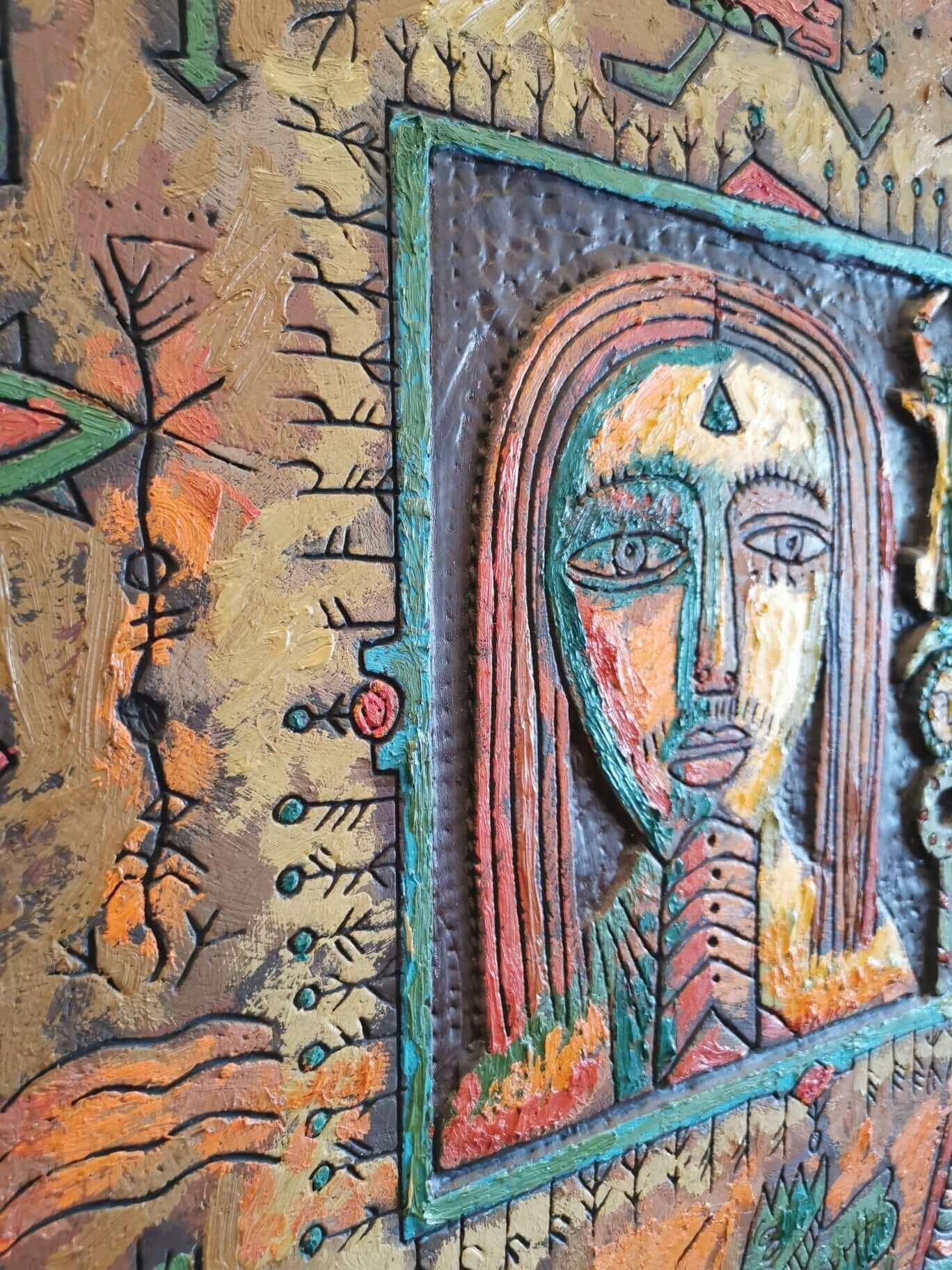 Jordanian, Iraq, Egyptian, Artwork, Oilpainting, Mixed Media, Oriental Art, Oriental Painting, Babylon, Eyad Al-Masri, AlMasri, Jordanian Art, Mesopotamia