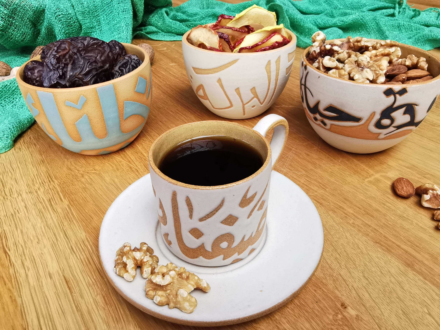 handmade pottery cup, pottery handmade, ceramic handmade pottery, Pottery dinnerware, handmade mug, Ramadan gift, mothers day gift, house warming gift, pottery cup medium, Arabic calligraphy art, handwritten calligraphy, handwritten Arabic calligraphy