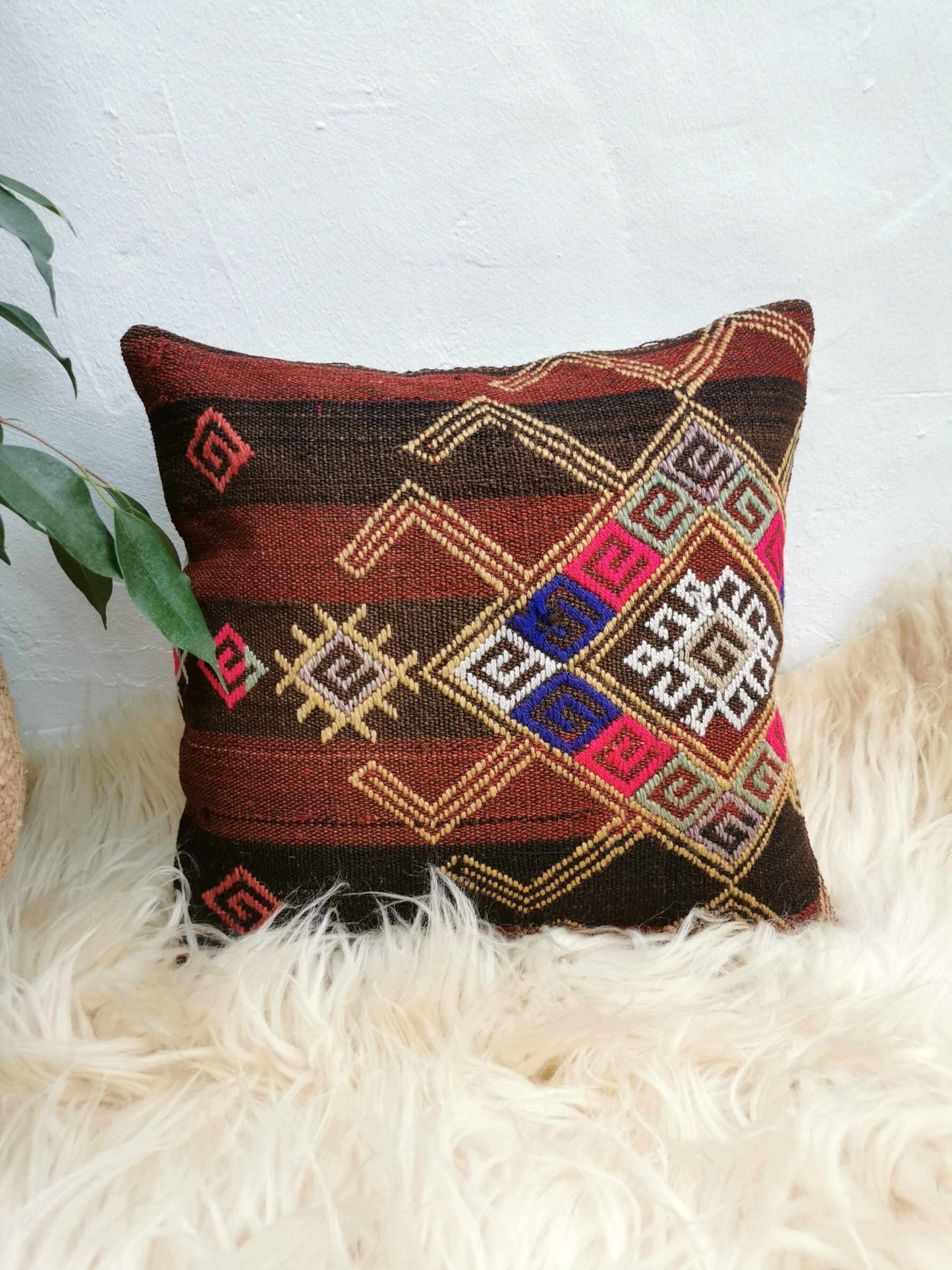 rustikkorner Pillowcases & Shams Vintage Kilim Pillow Cover 35 cm x 35 cm 2017